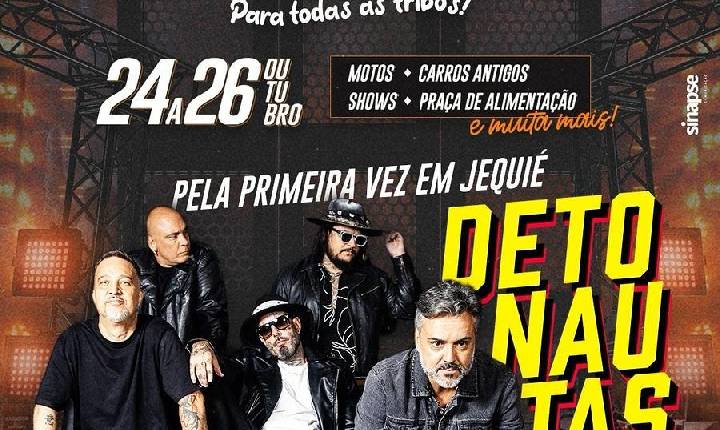Jequié Moto Car 2025 promete agitar o Alto da Prefeitura com Detonautas e grandes atrações!