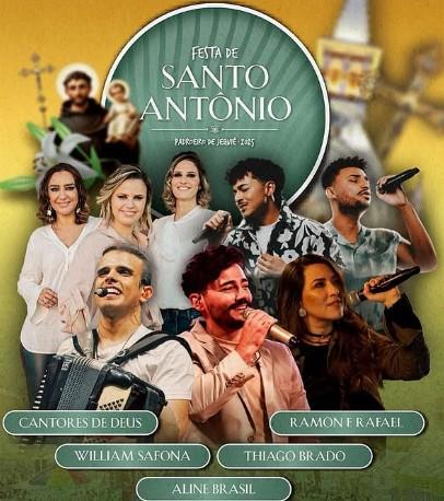 Tradicional festejo da Catedral de Santo Antônio em Jequié contará com shows de grandes artistas católicos
