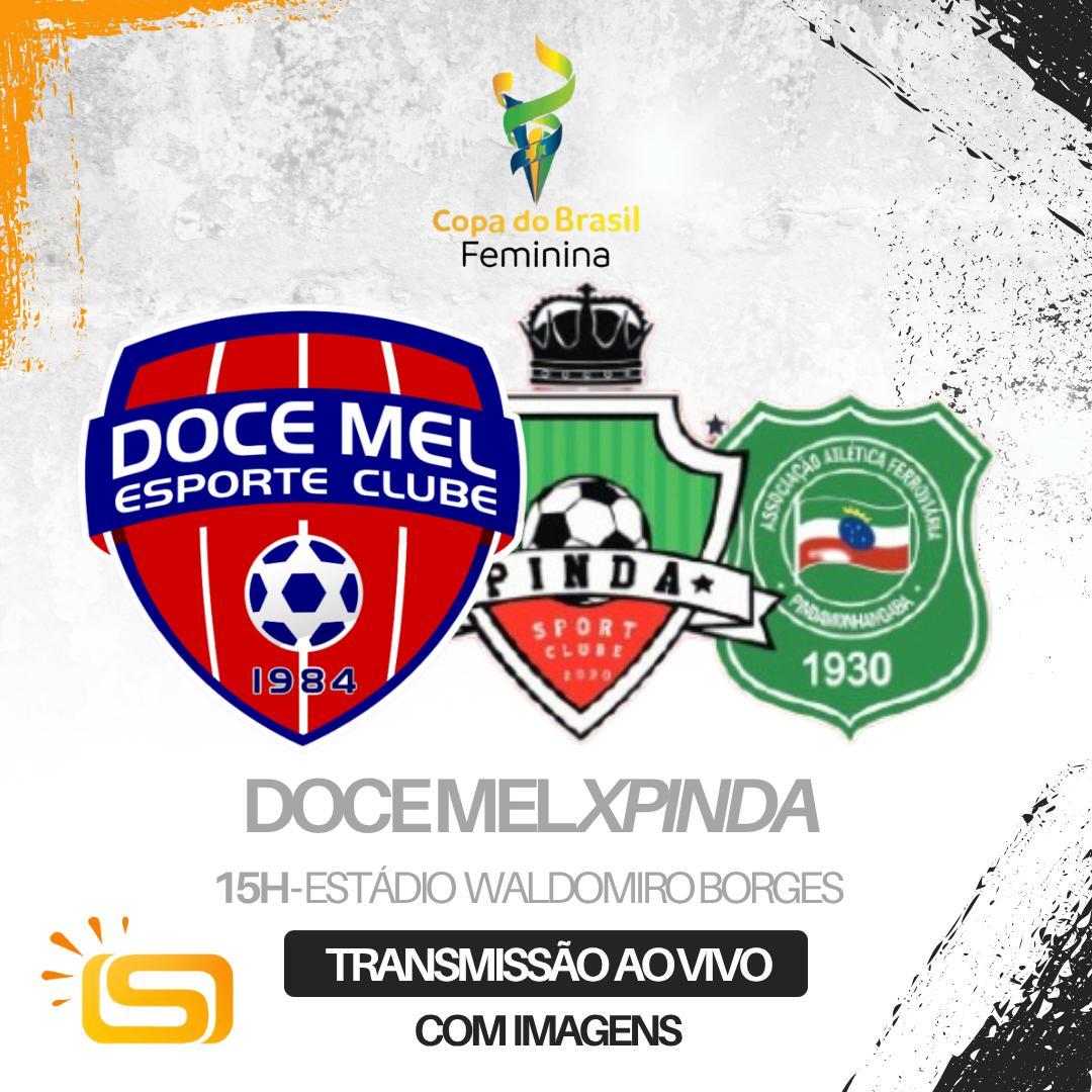 Partida entre Doce Mel e Pinda Ferroviária será transmitida pela Rede Solar/Doce Mel TV