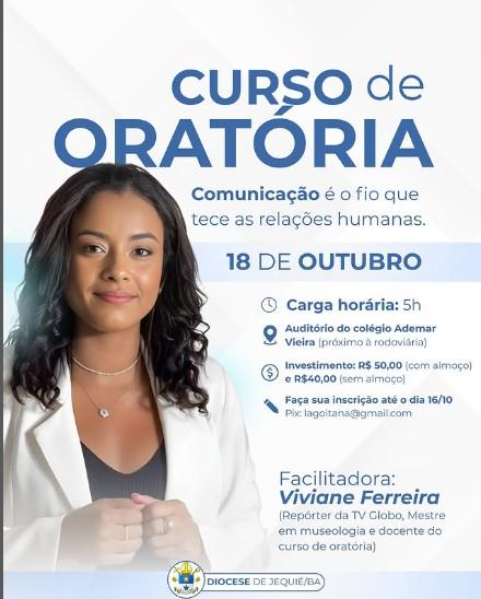 Diocese de Jequié promove curso de oratória com participação de reporter da Tv Globo