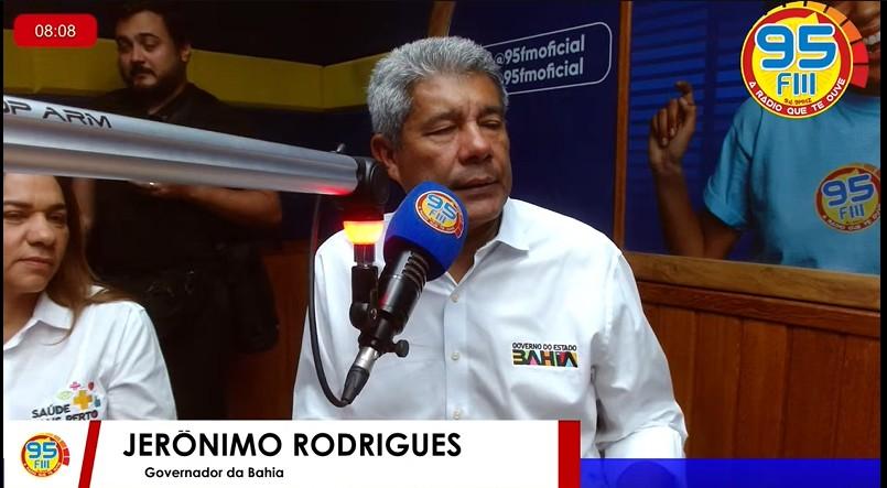 Em entrevista a 95 Fm Jerônimo Rodrigues confirma novos investimentos para Jequié