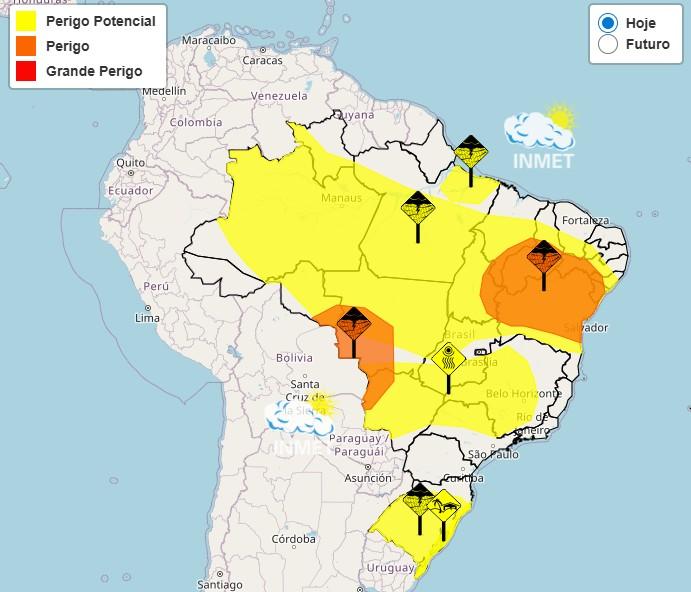 Alerta de perigo envolvendo chuvas intensas atinge Jequié e região