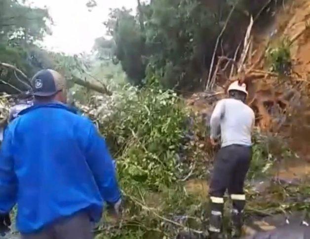 Deslizamento de terra e queda de árvore interditam trecho da BR-330 entre Jequié e Jitaúna