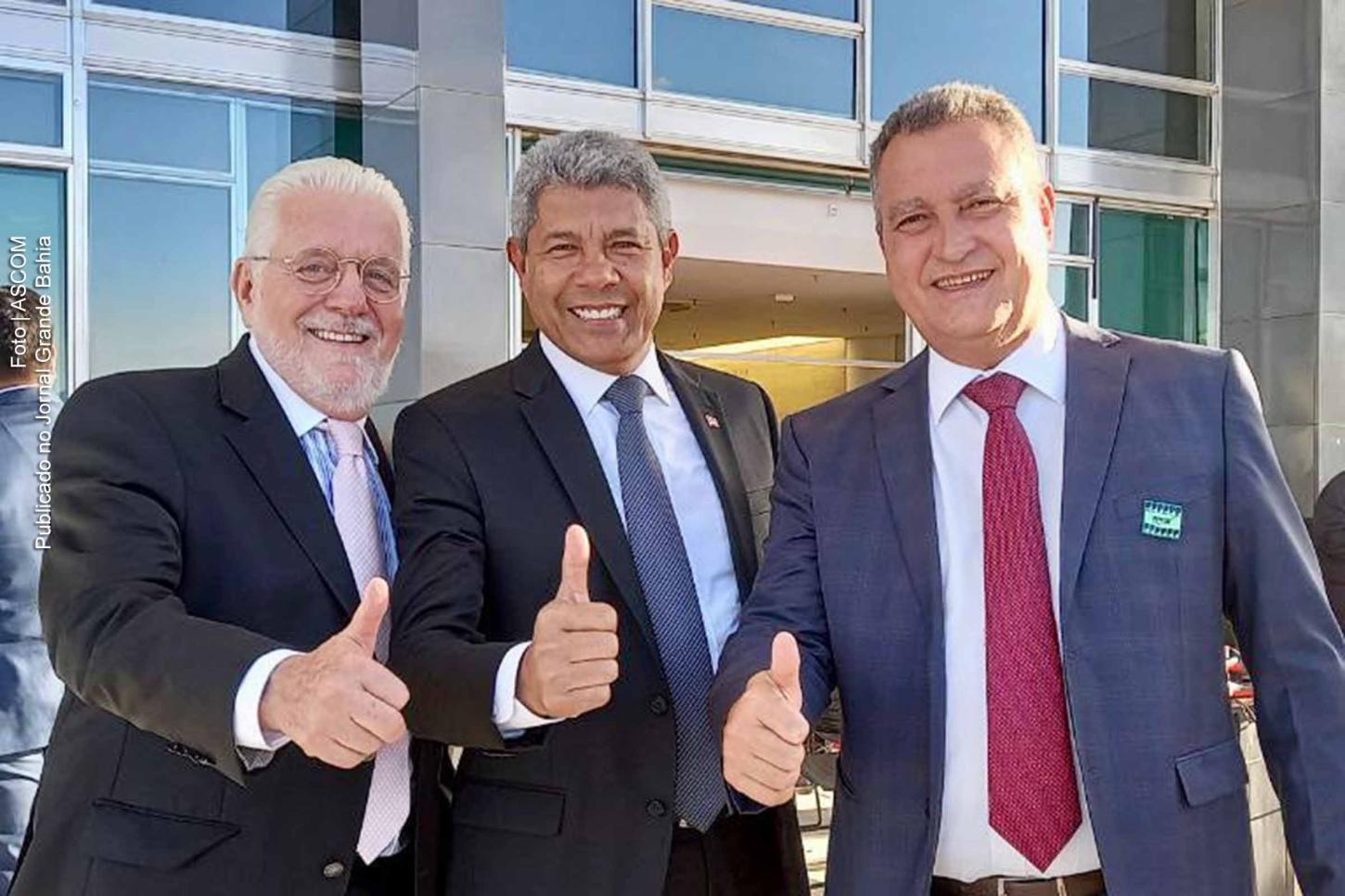 Jerônimo é reeleito governador da Bahia e Rui Costa e Jaques Wagner vencem disputa pelo Senado