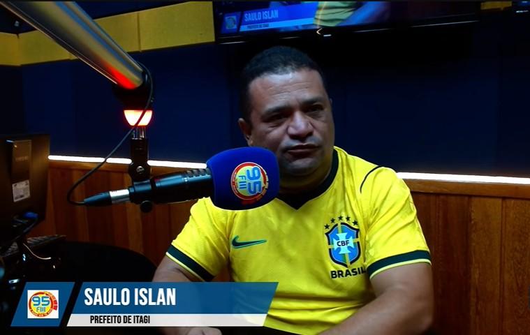 Saulo Islan confirma candidatura à reeleição e anuncia pacote de obras em Itagi