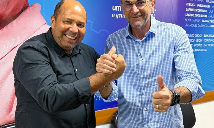 Hassan oficializa parceria política com Raimundo do Caldo e fortalece novo eixo político em Jaguaquara