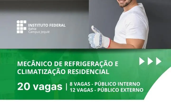 IFBA Jequié abre inscrições para curso gratuito de Refrigeração e Climatização Residencial
