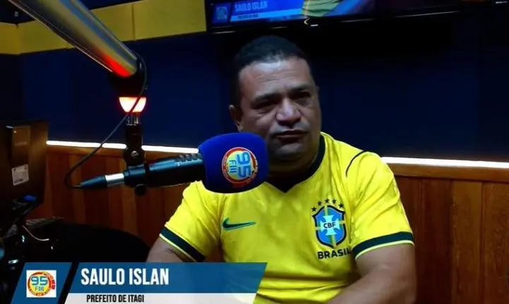 Saulo Islan confirma candidatura à reeleição e anuncia pacote de obras em Itagi